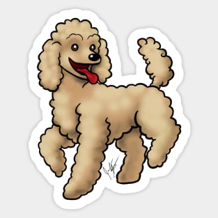 Dog - Poodle - Toffee Sticker